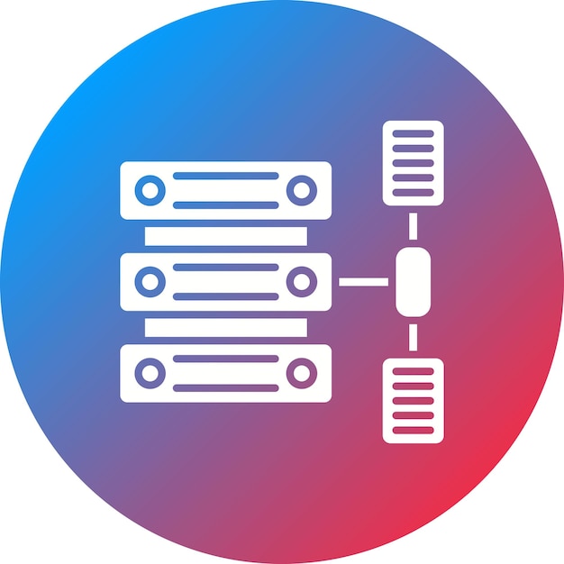 Vector la imagen vectorial del icono de transformación de datos se puede utilizar para big data