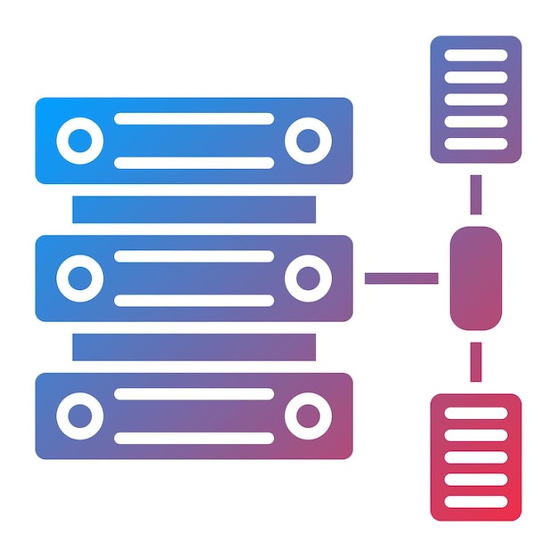 La imagen vectorial del icono de transformación de datos se puede utilizar para Big Data
