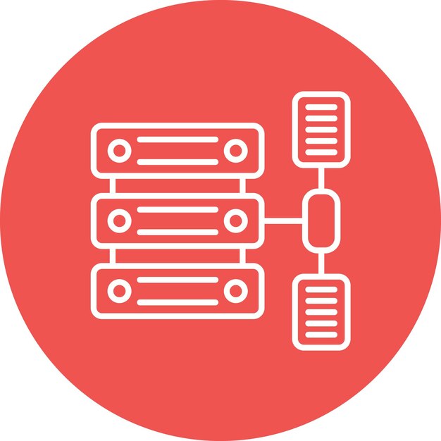 La imagen vectorial del icono de transformación de datos se puede utilizar para Big Data