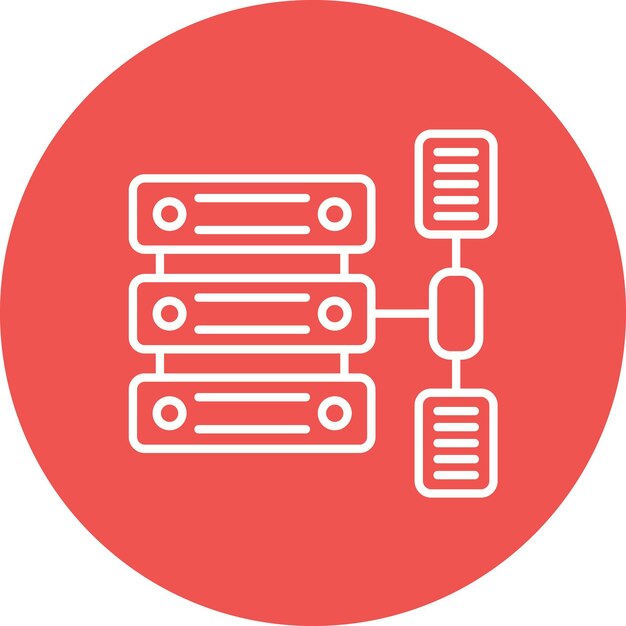 La imagen vectorial del icono de transformación de datos se puede utilizar para Big Data