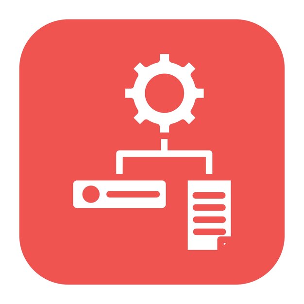 Imagen vectorial de icono de transformación de datos Se puede utilizar para la ciencia de datos