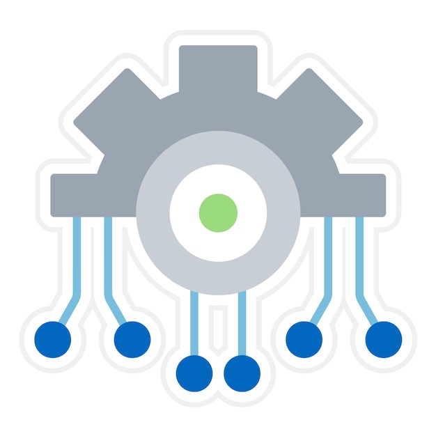 Imagen vectorial de icono de transformación digital Se puede utilizar para sin código