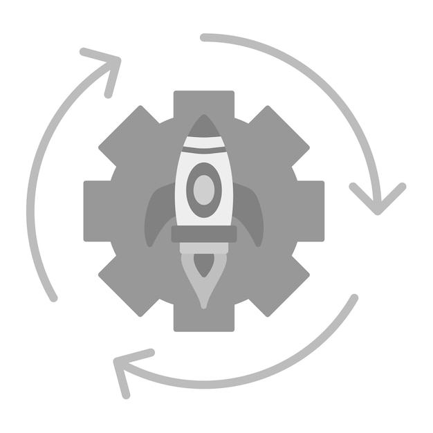 Vector imagen vectorial del icono de transformación puede utilizarse para el arranque