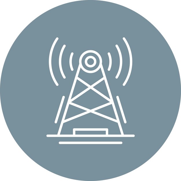 La imagen vectorial del icono de transmisión se puede utilizar para comunicaciones