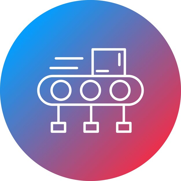 Imagen vectorial del icono del transportador de equipaje Se puede utilizar para la aviación