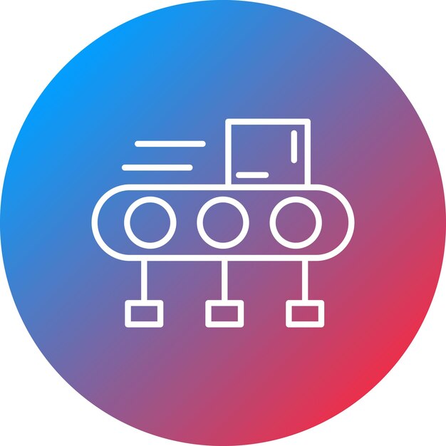 Vector imagen vectorial del icono del transportador de equipaje se puede utilizar para la aviación