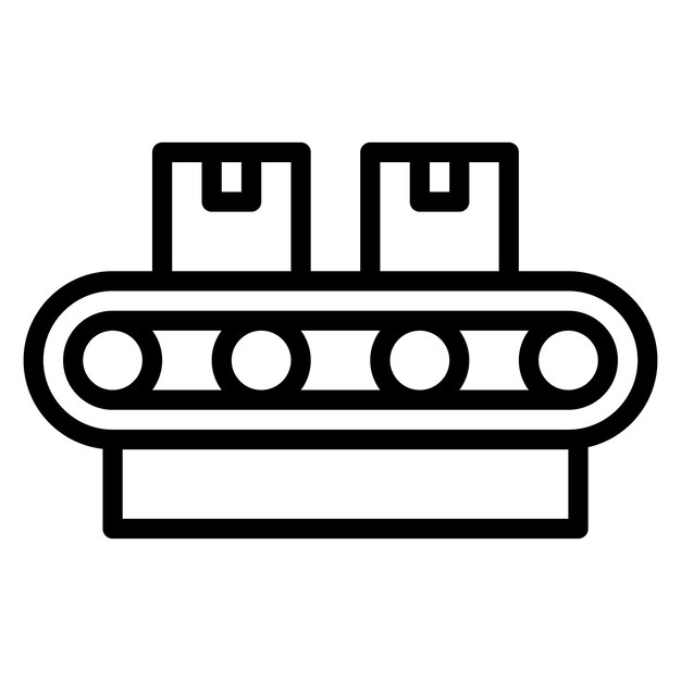 Imagen vectorial del icono del transportador Se puede utilizar para el almacén