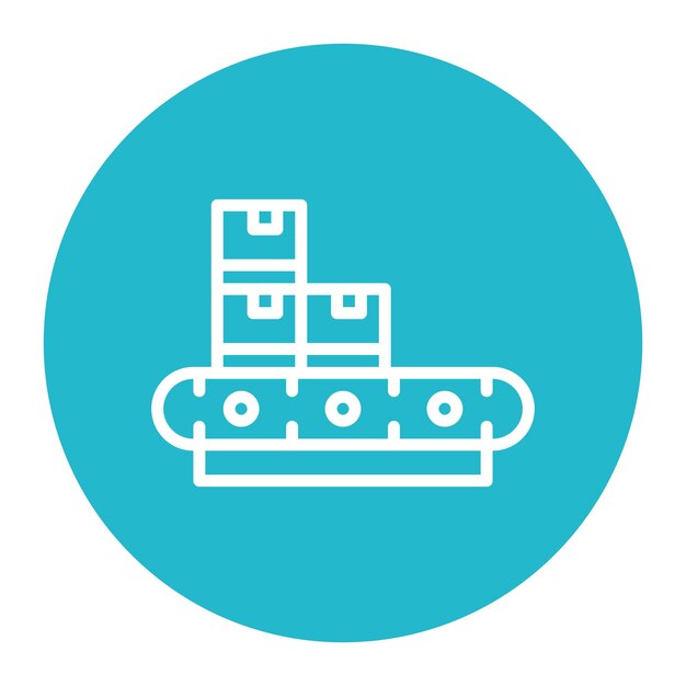 Imagen vectorial del icono del transportador Se puede utilizar para la cadena de suministro