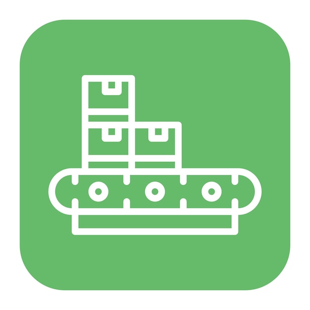 Imagen vectorial del icono del transportador Se puede utilizar para la cadena de suministro