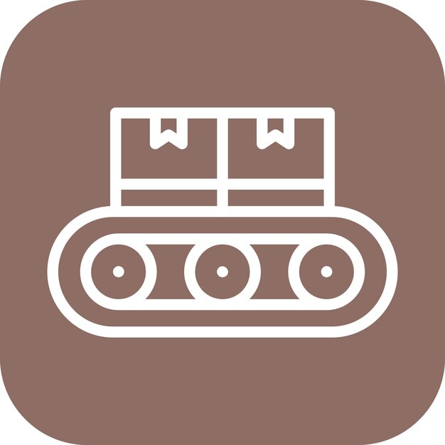 Imagen vectorial del icono del transportador Puede utilizarse para la fabricación