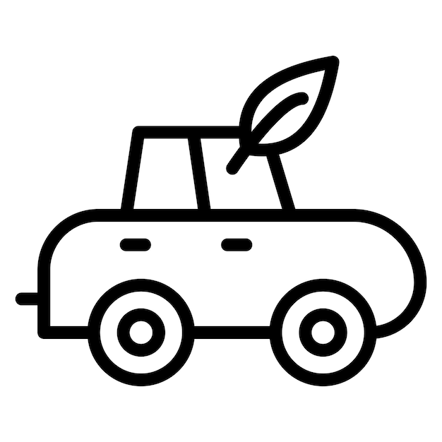 Imagen vectorial del icono de transporte ecológico Se puede utilizar para el transporte personal