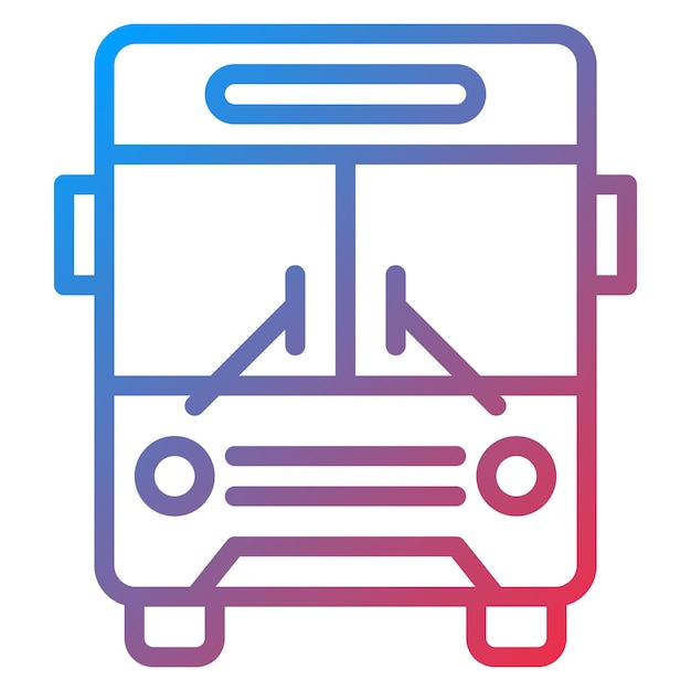 Imagen vectorial del icono del transporte público Se puede utilizar para el espacio de coworking
