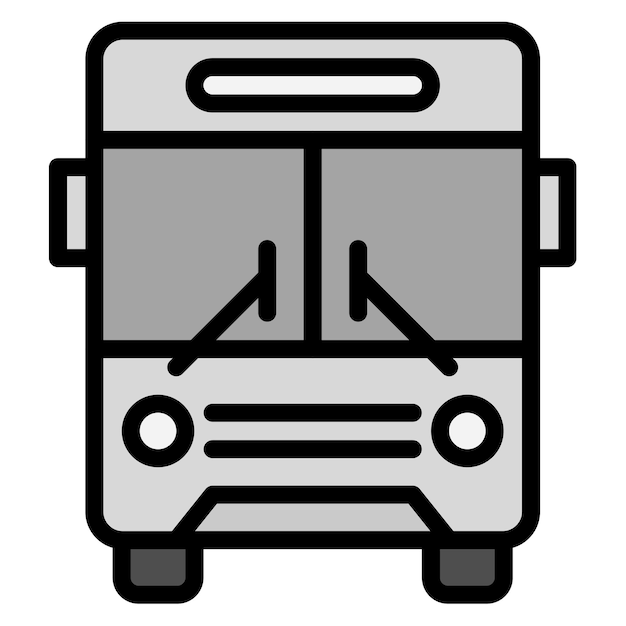 Imagen vectorial del icono del transporte público Se puede utilizar para el espacio de coworking