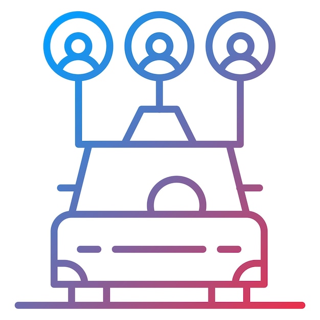 Imagen vectorial del icono de transporte puede usarse para el Día de la Tierra
