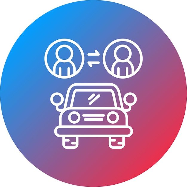 Imagen vectorial del icono de transporte puede usarse para una vida sostenible