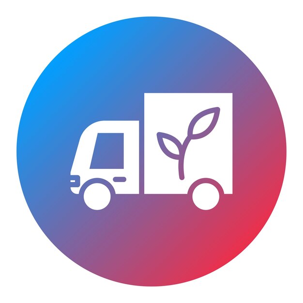 Imagen vectorial de icono de transporte sostenible Puede usarse para el calentamiento global