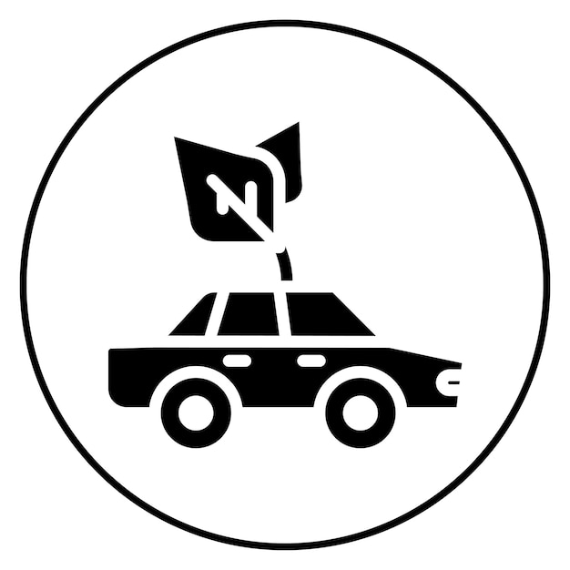 Imagen vectorial de icono de transporte verde Se puede utilizar para el desarrollo ecológico