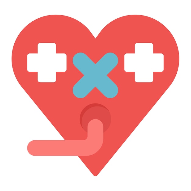 Imagen vectorial del icono de tratamiento del gusano del corazón Se puede utilizar para veterinaria