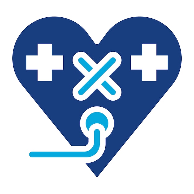 Imagen vectorial del icono de tratamiento del gusano del corazón Se puede utilizar para veterinaria