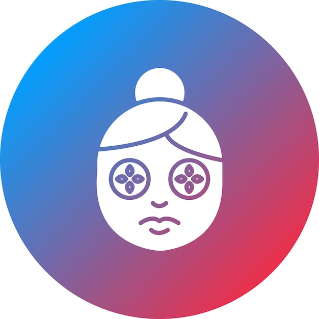 Imagen vectorial del icono del tratamiento ocular del spa Se puede utilizar para el spa