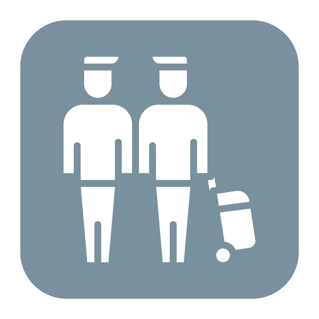 Imagen vectorial del icono de Travel Buddies Se puede usar para Amistad