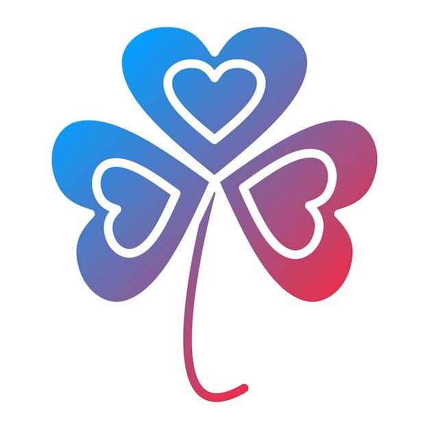 Imagen vectorial del icono del trébol Se puede usar para la primavera