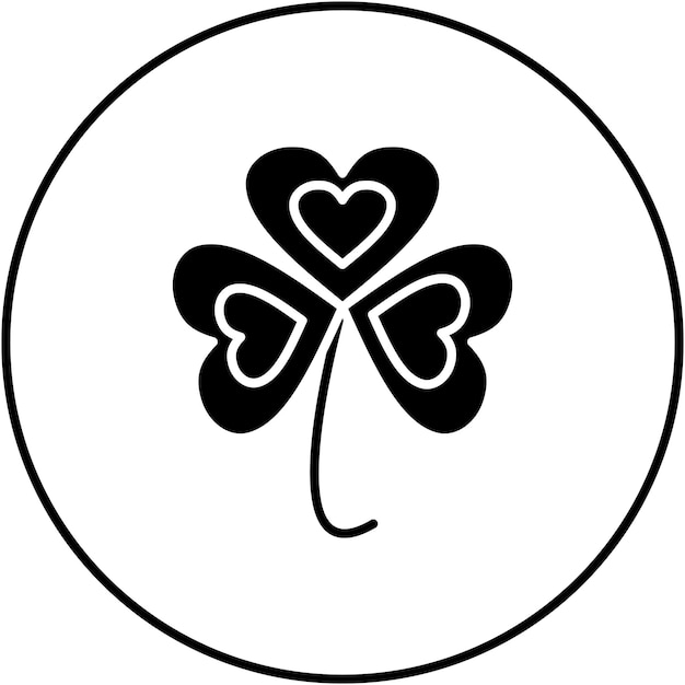 Imagen vectorial del icono del trébol Se puede usar para la primavera