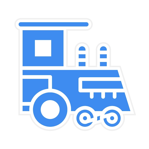 Imagen vectorial de icono de tren de juguete Se puede usar para criar niños
