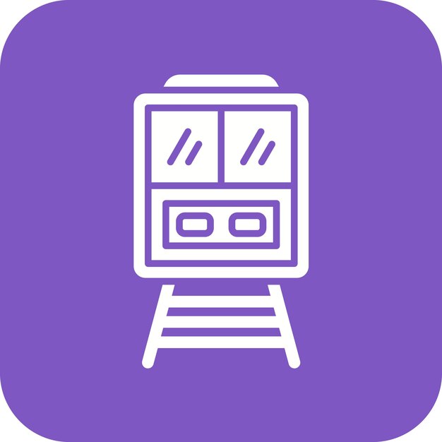 Imagen vectorial del icono del tren Se puede utilizar para la agencia de viajes