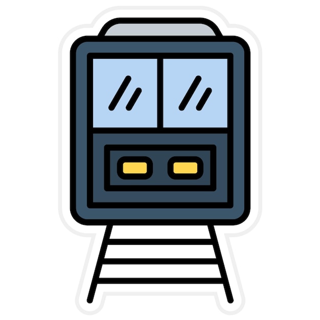 Imagen vectorial del icono del tren Se puede utilizar para la agencia de viajes