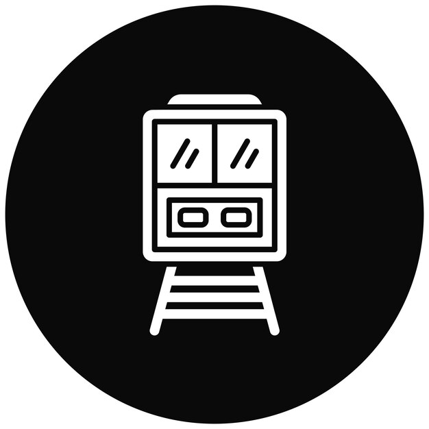Imagen vectorial del icono del tren Se puede utilizar para la agencia de viajes