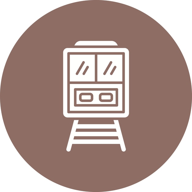 Imagen vectorial del icono del tren Se puede utilizar para la agencia de viajes