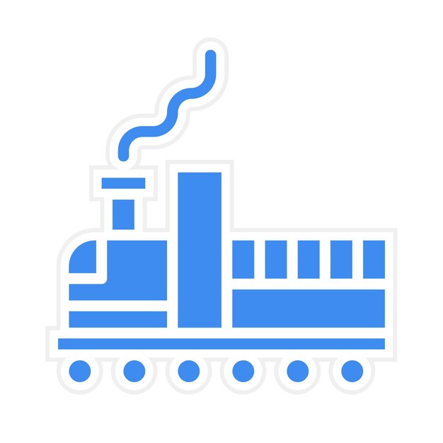 Imagen vectorial del icono del tren Se puede utilizar para el ferrocarril