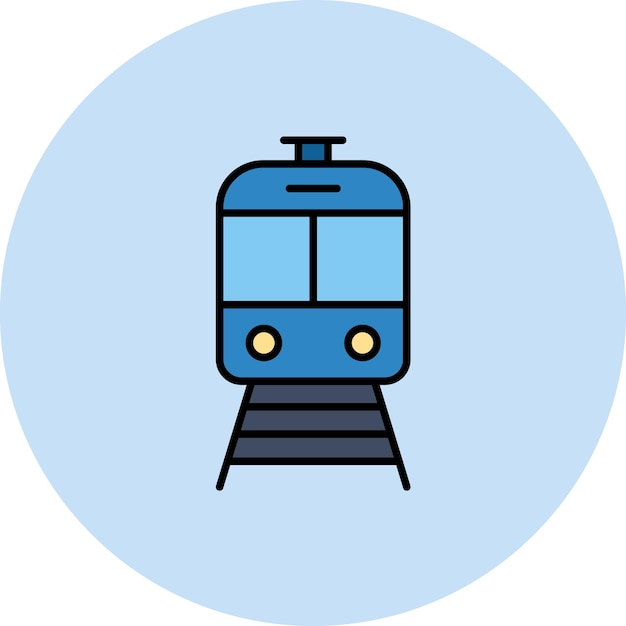 Imagen vectorial del icono del tren Se puede utilizar para el transporte