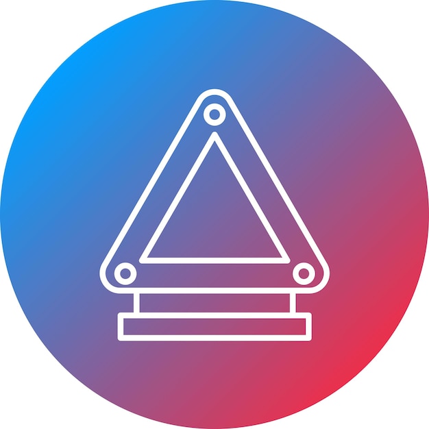 La imagen vectorial del icono del triángulo se puede utilizar para la reparación de automóviles