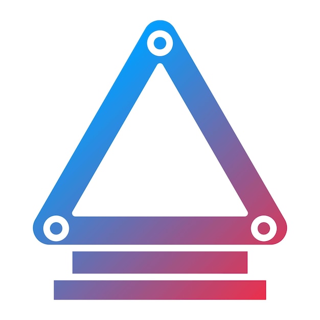 Vector la imagen vectorial del icono del triángulo se puede utilizar para la reparación de automóviles