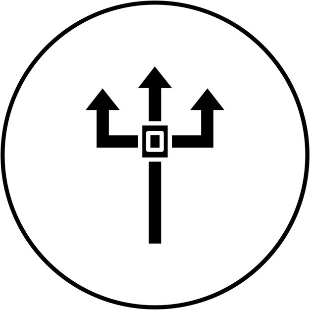 Imagen vectorial del icono del tridente Se puede usar para Halloween