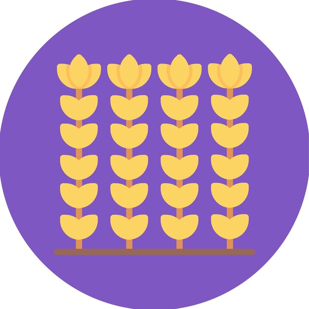 Imagen vectorial del icono del trigo Puede utilizarse para la agricultura