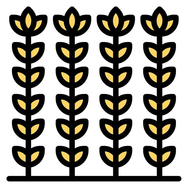 Imagen vectorial del icono del trigo Puede utilizarse para la agricultura