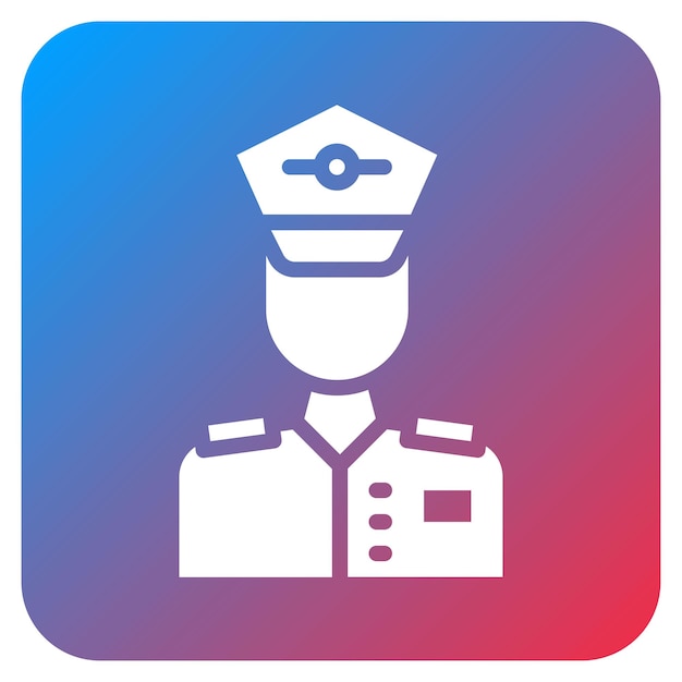 Imagen vectorial del icono de la tripulación de cabina Se puede utilizar para el avión