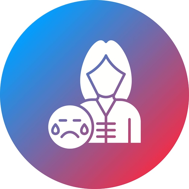 Imagen vectorial de icono triste Se puede usar para Funeral