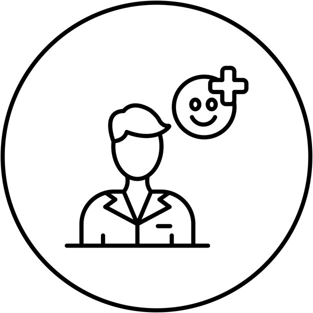 La imagen vectorial del icono triste se puede usar para la inteligencia emocional