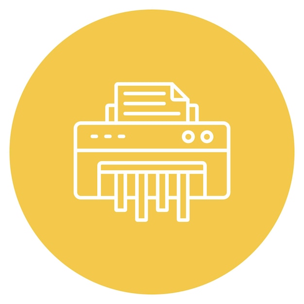 Imagen vectorial del icono del triturador Puede utilizarse para Office