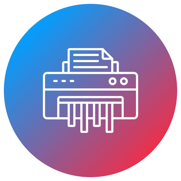 Imagen vectorial del icono del triturador Puede utilizarse para Office
