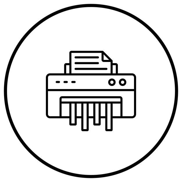 Imagen vectorial del icono del triturador Puede utilizarse para Office