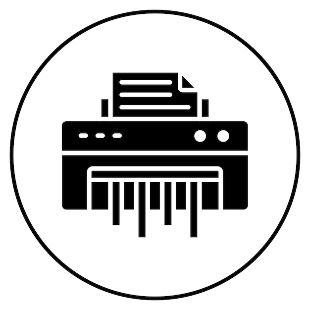 Imagen vectorial del icono del triturador Puede utilizarse para Office