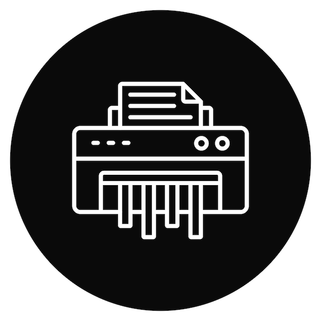 Imagen vectorial del icono del triturador Puede utilizarse para Office