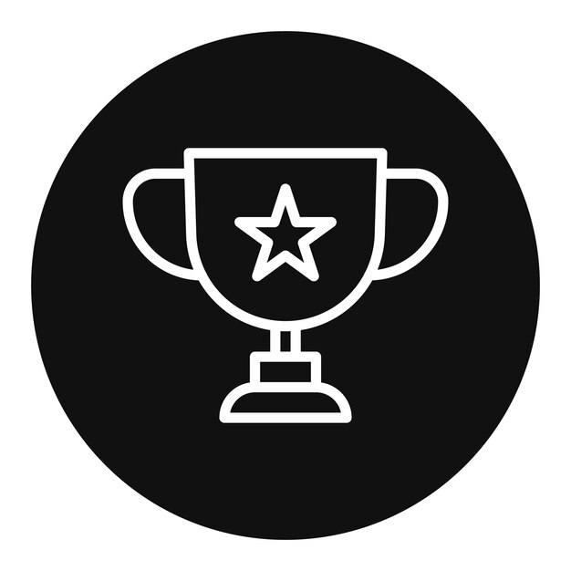 Imagen vectorial del icono del trofeo Se puede usar para atletismo