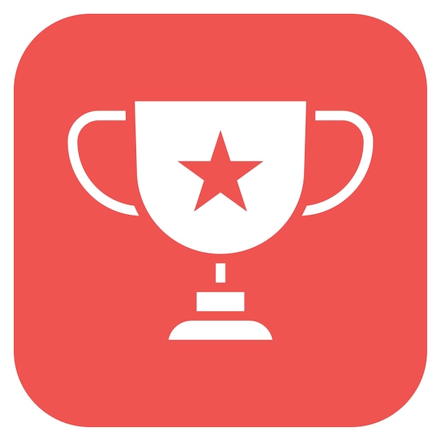 Imagen vectorial del icono del trofeo Se puede usar para atletismo
