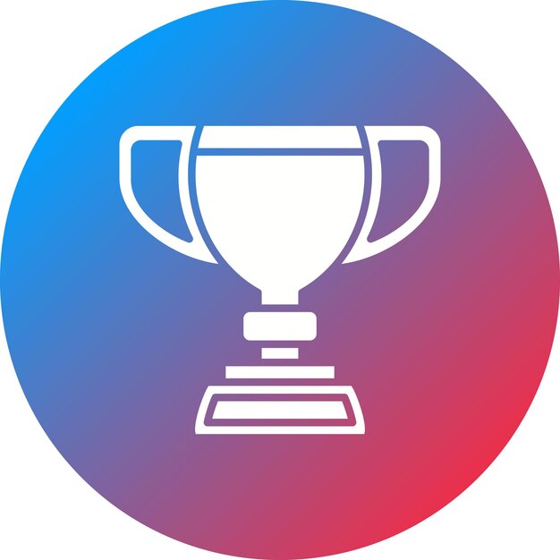 Imagen vectorial del icono del trofeo Se puede usar para deportes